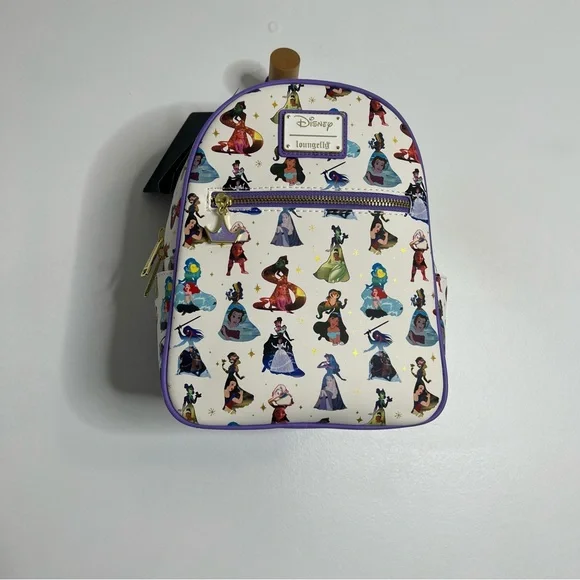 open lace back dress Loungefly Disney Princess Dress Mini Backpack AOP Scenes Bag main image 0